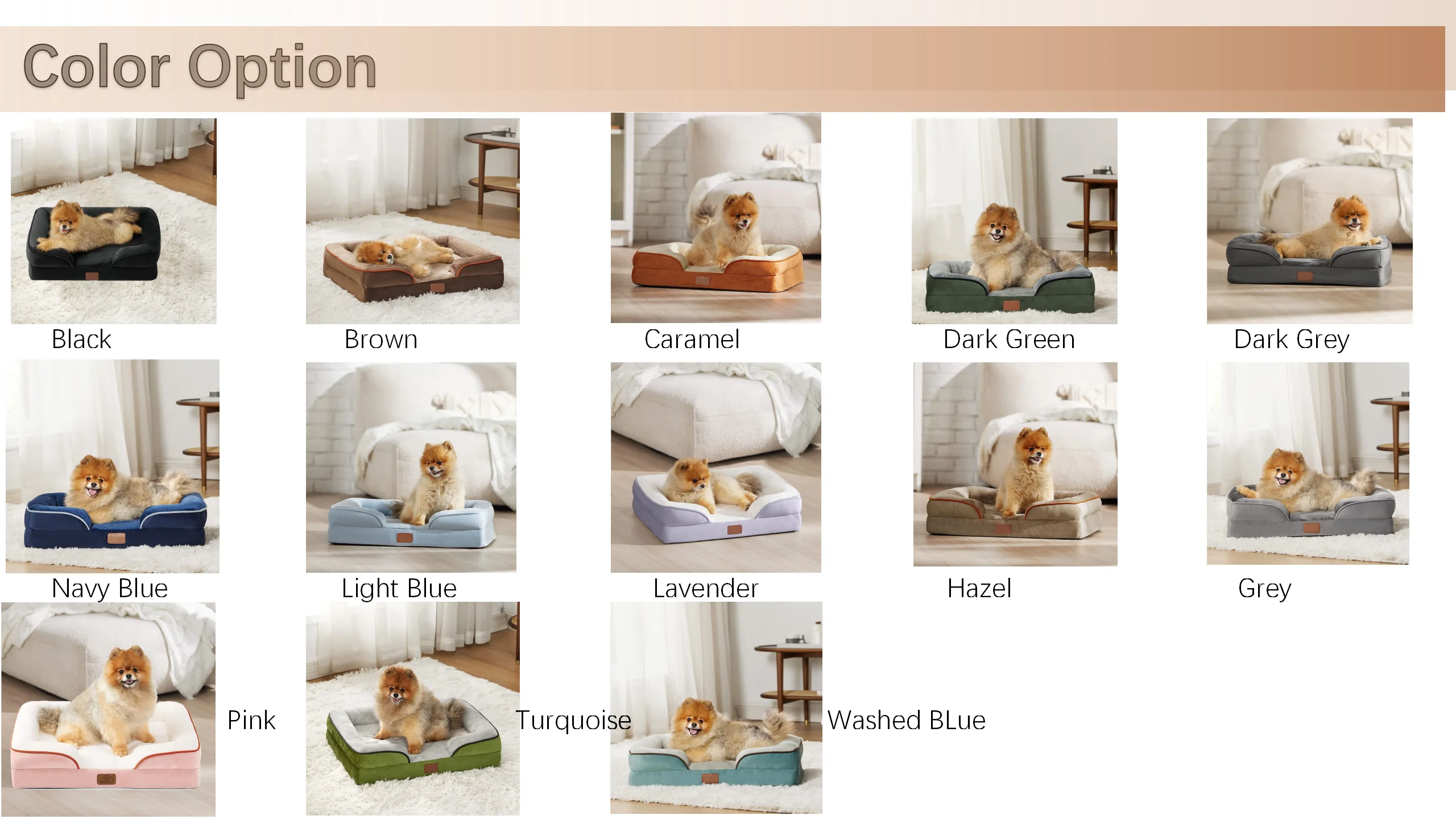 Pets Dog Bed Foam Egg Crate Sofa With Removable Washable Cover