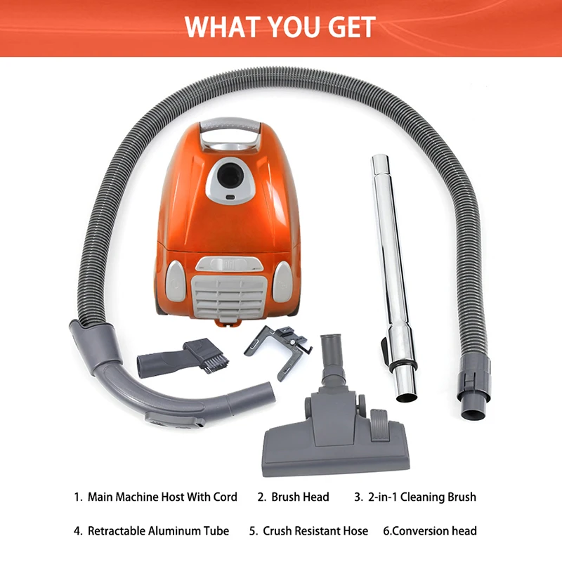 Proper Price Top Quality Canister Vacuum Cleaner  Assembling Dust Cup or Dust Bag at Will