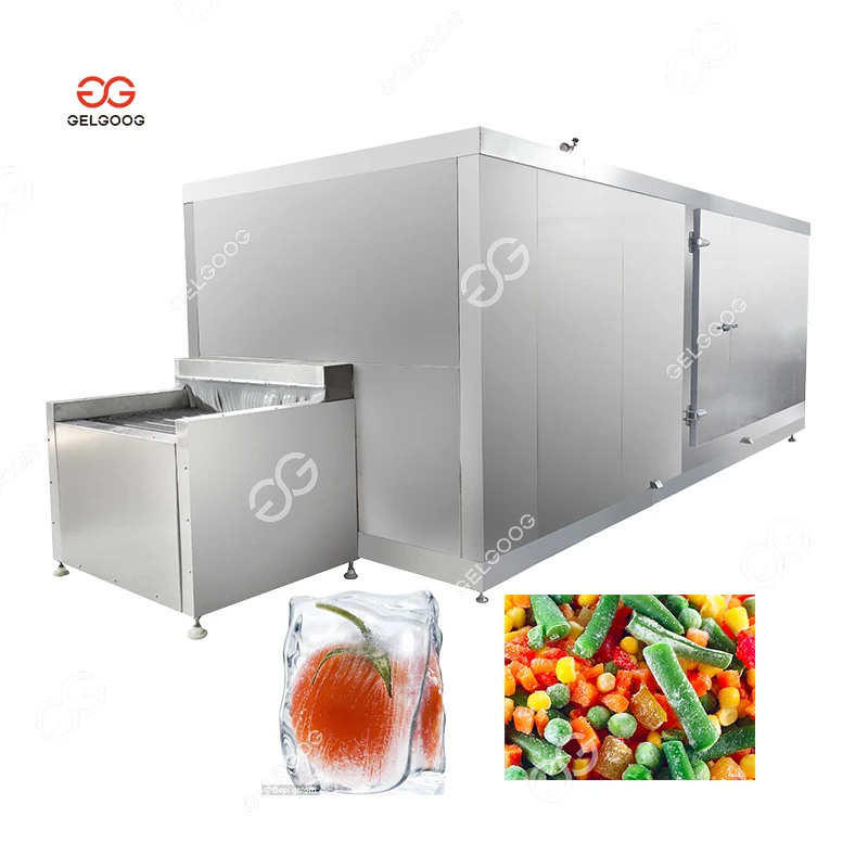 Automatic Frozen Pineapple Production Line Iqf Avocado Freezer Avocado Chunks Cherry Blast Freezing Machine
