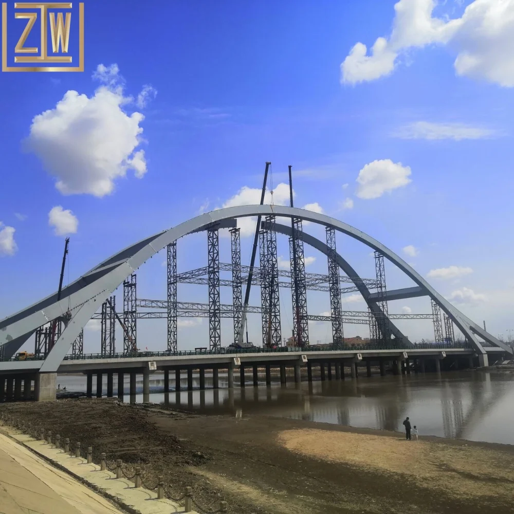 Steel Frame for Bridge Tied Arch Structures Durable Steel Structures for Bridge Construction