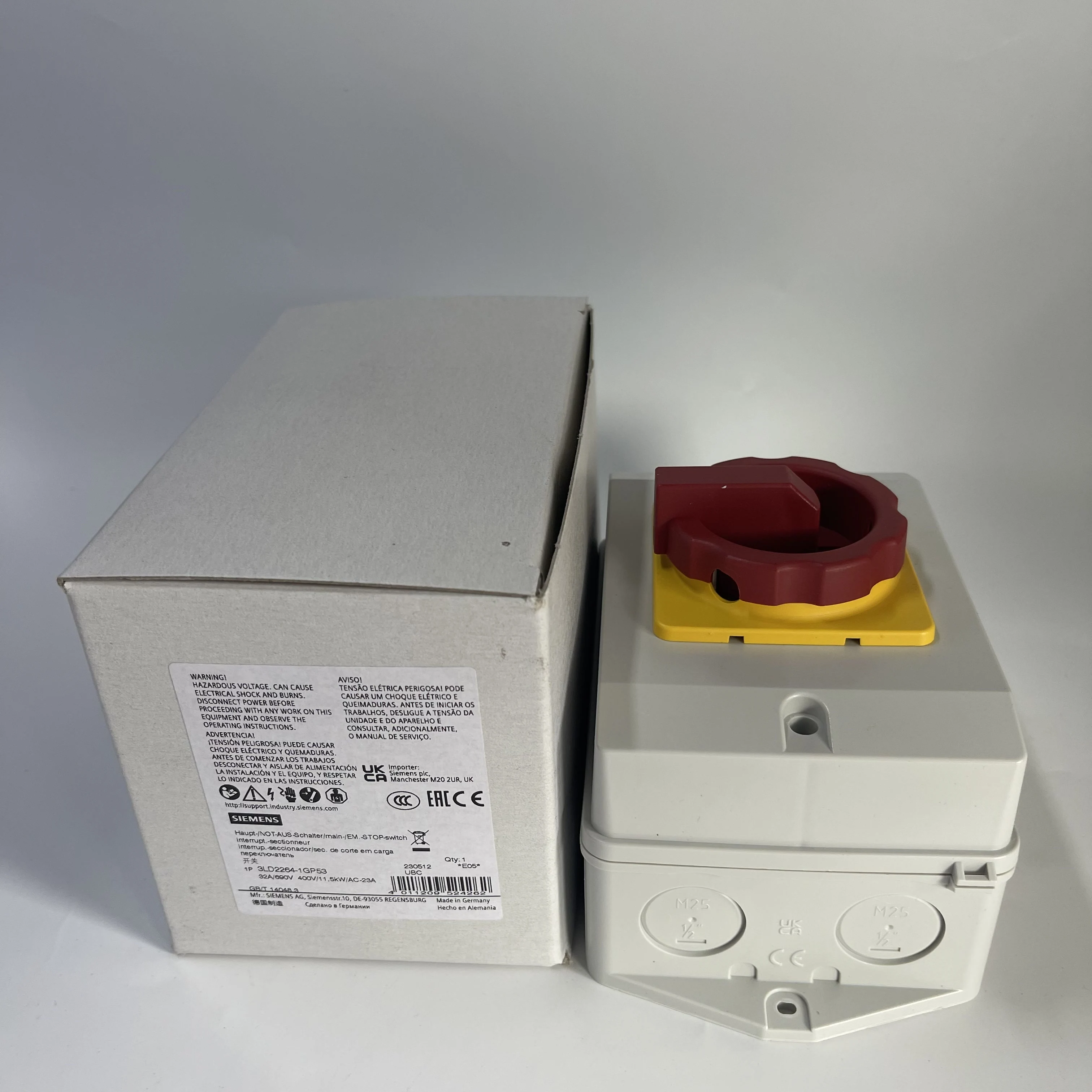 SIEMENS Isolating Switch Disconnector 3LD2264-1GP53 SIEMENS Isolating Switch Disconnector 3LD2264-1GP53
