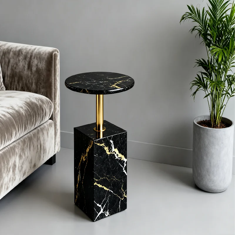 Natursten Brasilien Cosmic Sort Marmor Moderne Hotel- og Køkkenvaskemøbler samt Spiseborde med 1 Års Garanti