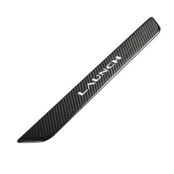 Tesla Model Y Carbon Fiber Door Sill Strip Renewal Version Welcome Pedal Protection Accessory 1-Year Accessories Modification