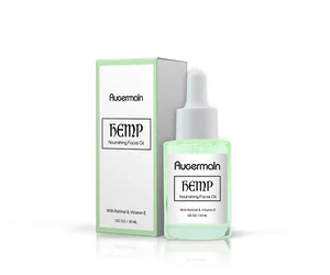 Hemp Facial Oil Serum Private Label 1.05 OZ/30ml Skin Care Antioxidant Glow Organic Face Oil