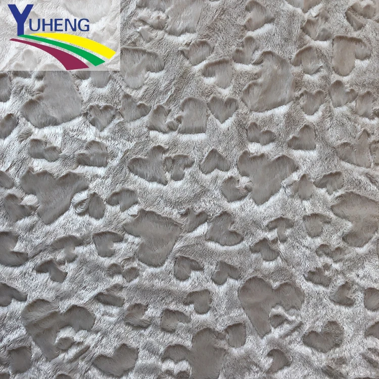 100 Polyester Pv Plush Brushed Heart Pattern Fabric For Toy Home Textile Buy Fleece Fabric Wellsoft Fabric Brushed Fabric Product On Alibaba Com