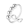 White gold color movable beads (NJ247)