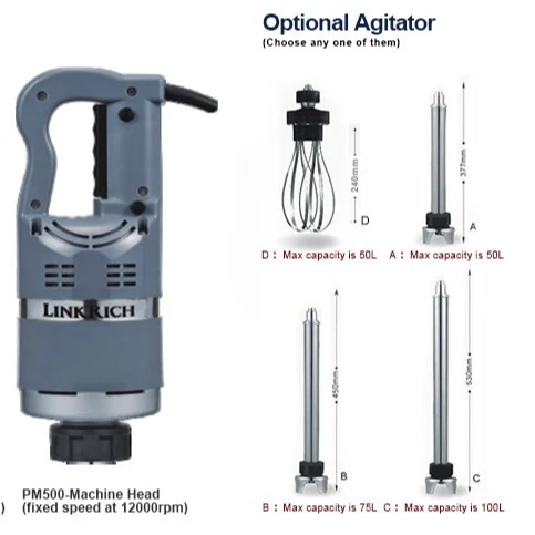 Commercial Hand Blender With Speed Switch - LINKRICH MACHINERY GROUP