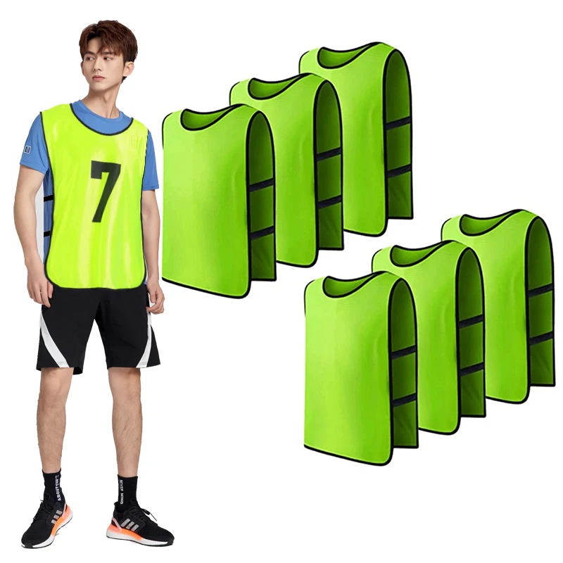 Custom 100 Polyester Soccer Sports Training Bibs Breathable Pinnies