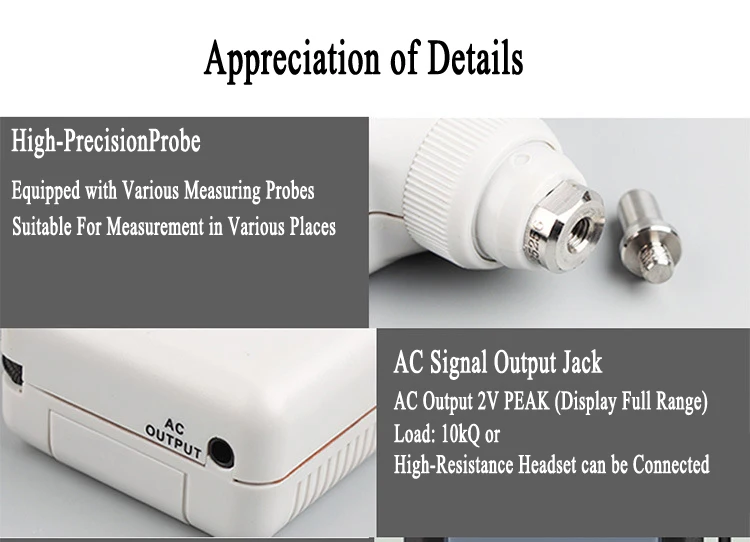 Smart Sensor AR63A Professional Vibration Analyzer High Precision Handheld Digit