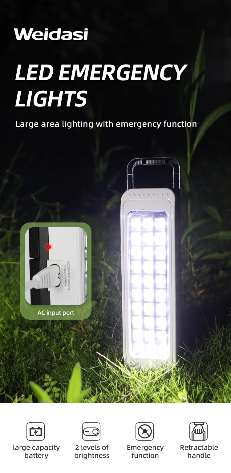 Buy Wholesale China Hot Sell Rechargeable Ac Dc 3w Led 45 Smd Lighting  Emergency Light & Rechargeable Emergency Lanterns at USD 2.3