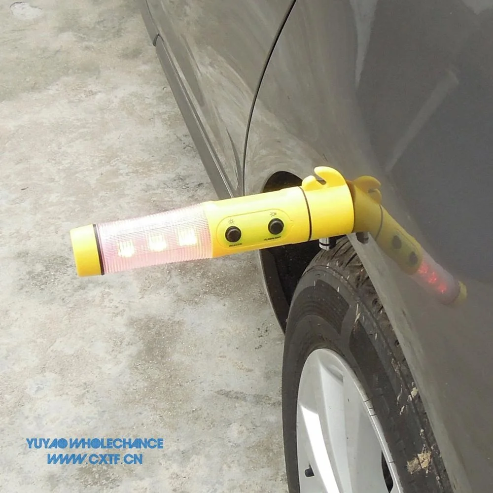 Multifunction LED Flashlight Auto Emergency Life Hammer