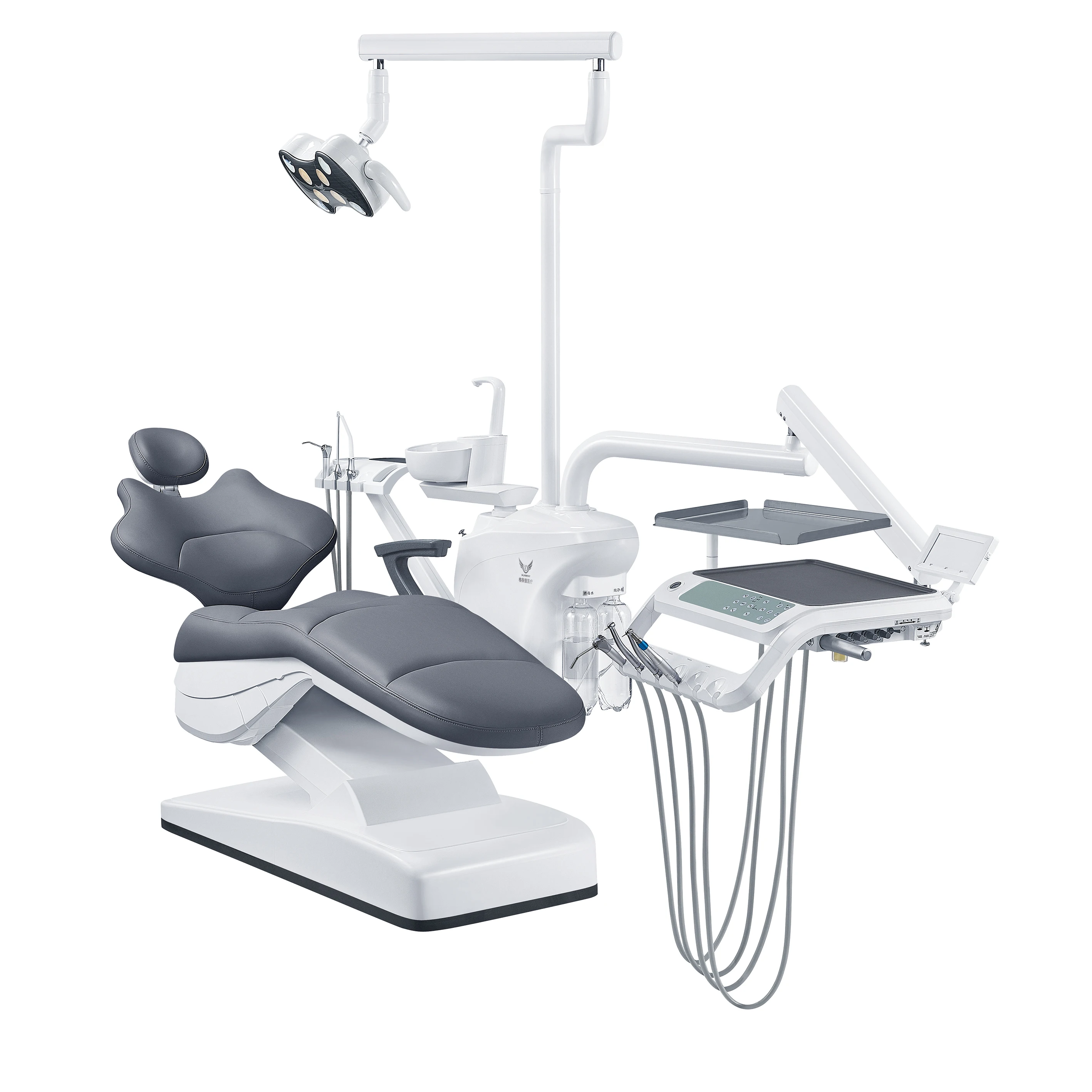 Professional Treatment Chair with Butterfly-shaped Metal Back & Dual Trays