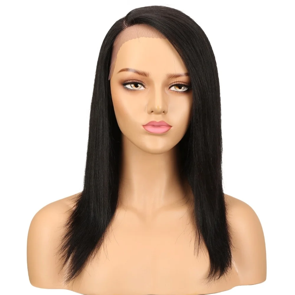 Human Lace Part Glueless Red Blend Curly 180 Density Full 18 Inches Frontal Colored Wigs Human Hair Lace Front