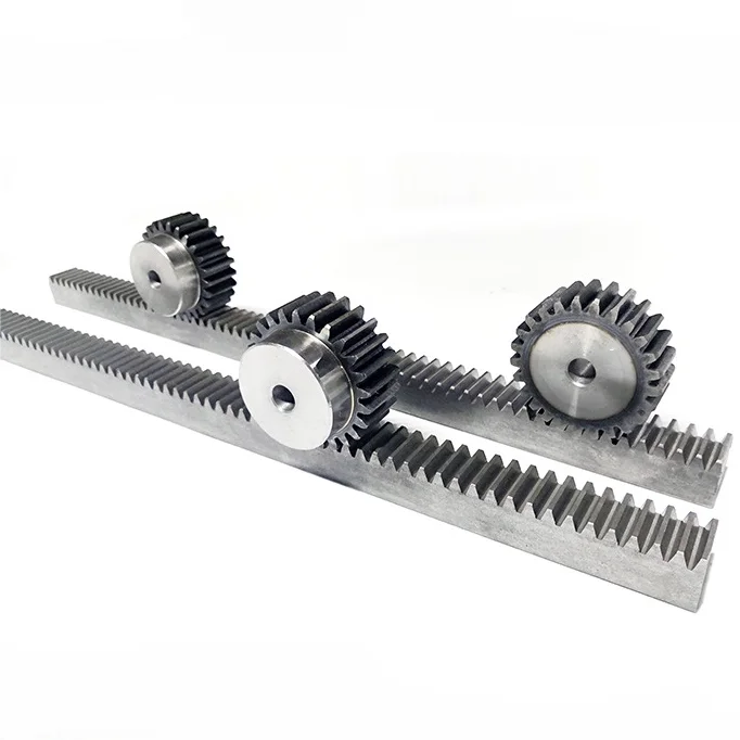 Straight Tooth M1 M2 M3 M4 M5 M6 Custom CNC Machined Steel Gear Rack and Pinion Gears for CNC Router