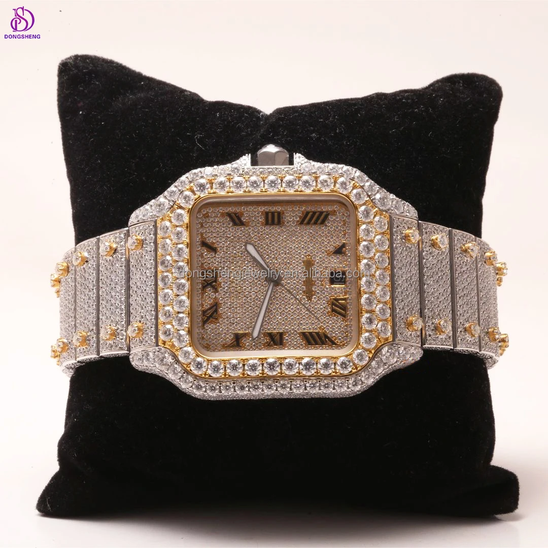 Custom Fine Jewelry Mechanical Men Watch Pass Diamond Tester Gra