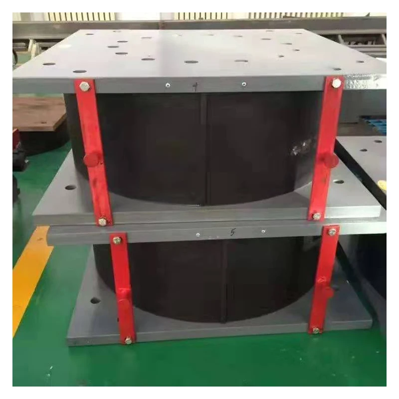 High Damping Steel Structure Basin Type Rubber Bearings for Industrial Use Earthquake Isolation for Bridge Building Cutting