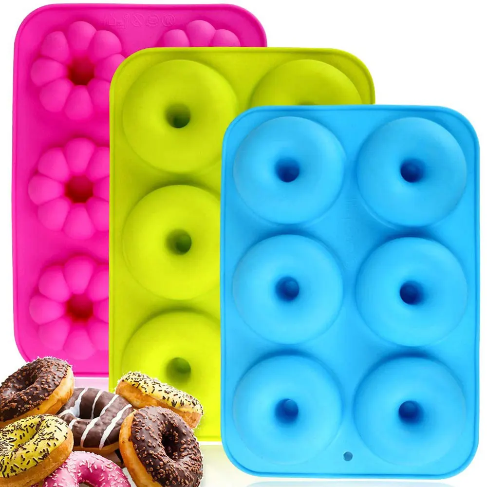 verticaal verhoging Bel terug 3-pack Silicone Donut Mold Baking Pan Of Nonstick Silicone 6-cavity Diy  Cake Mould Donut Baking Pan - Buy Silicone Donut Baking Pan,Silicone Donut  Baking Cake Mould,Silicone Donut Mold Product on Alibaba.com