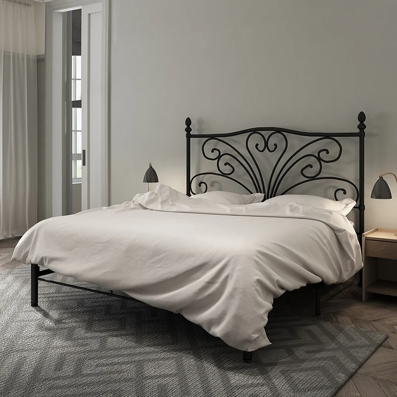 Metal King Size Bed Frame Bedroom Furniture King Size Bed Luxury Double