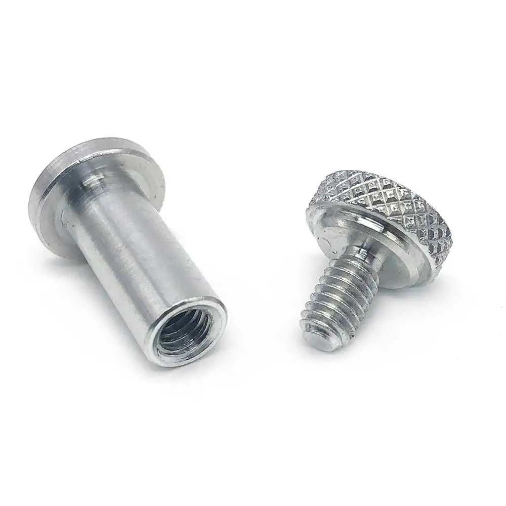 304/316 M3 scanalato zigrinato rilegatura libro post collegamento chicago vite in acciaio inox piatto chicago vite per pelle