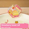 Strawberry towel roll