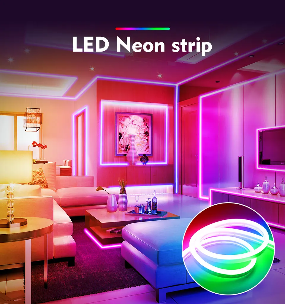 Hot Sale 1 Cm Cut 5m 10m 50m 100m Ip67 Silicone Led Neon Light Strip ...