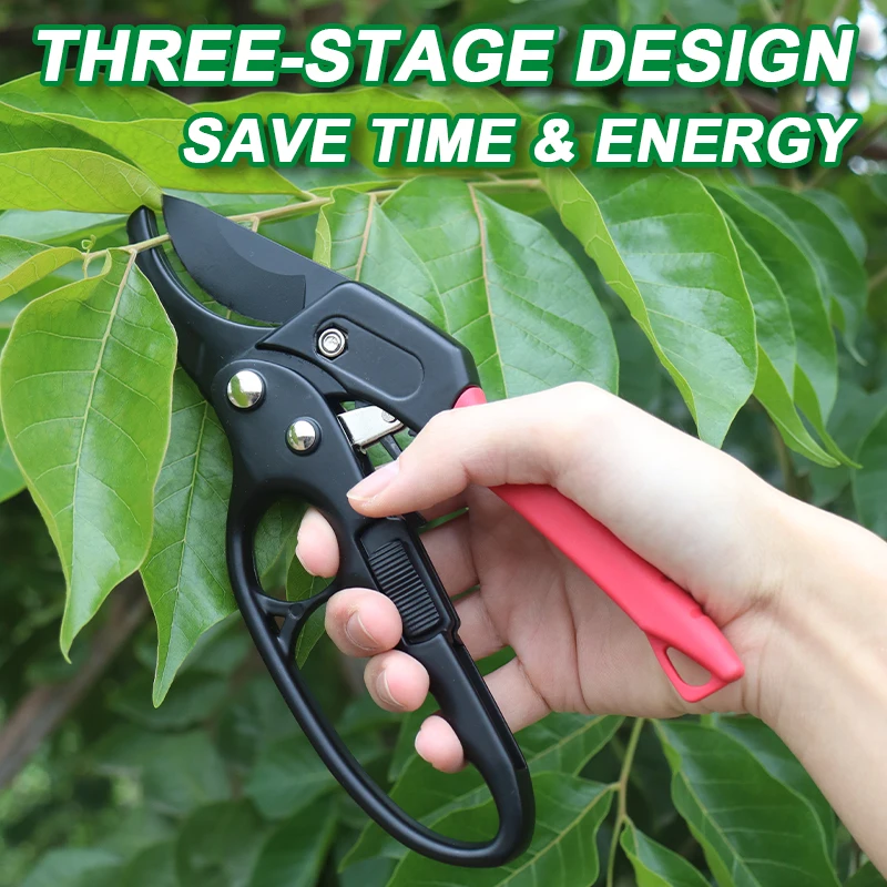 Sunshine Professional 8'' Ratchet Pruning Shears With 3-stage ...