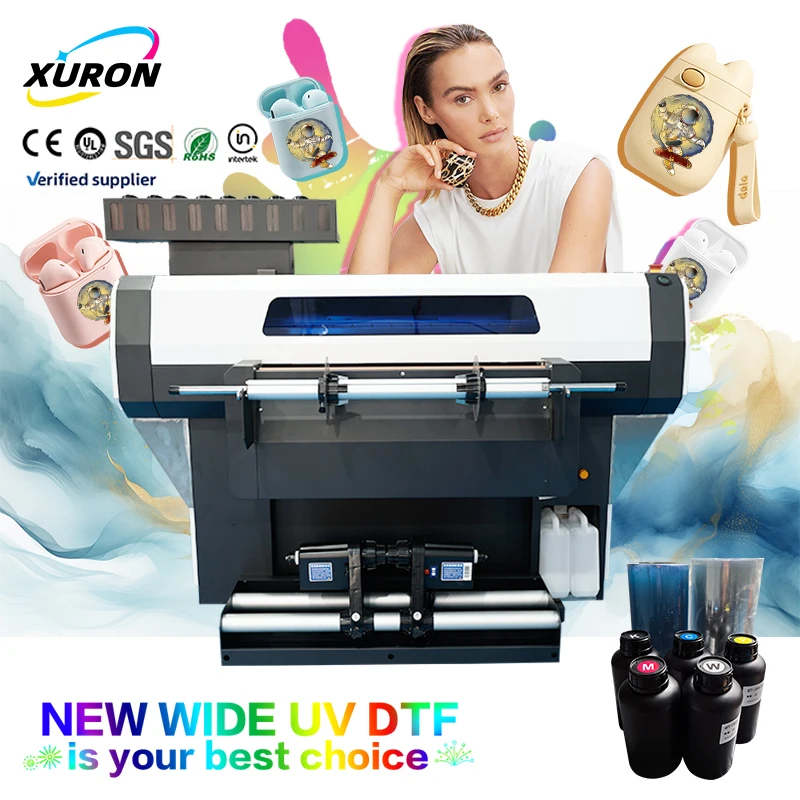 Xurong Fully Automatic 600mm Roll-to-Roll UV DTF Printer Multifunctional Intelligent Transfer Media Alignment Feeding Mechanisms