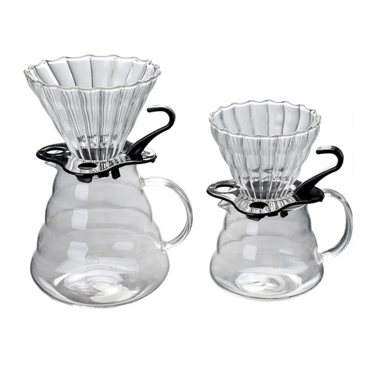 Hot Sell Coffee Dripper Heatproof Glass Coffee Filter For Barista
