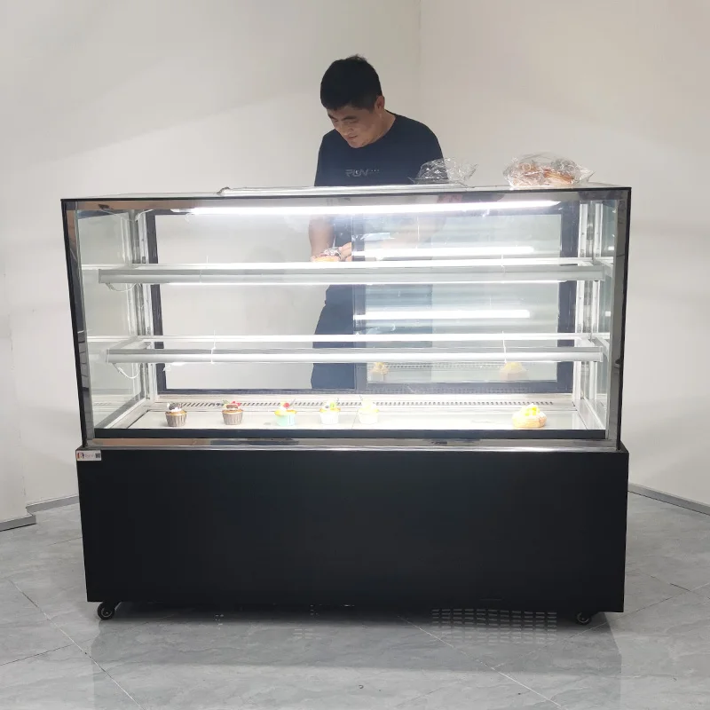 Commercial Freezer showcase Display Bakery Cake Cooler Sandwich Display Cooler