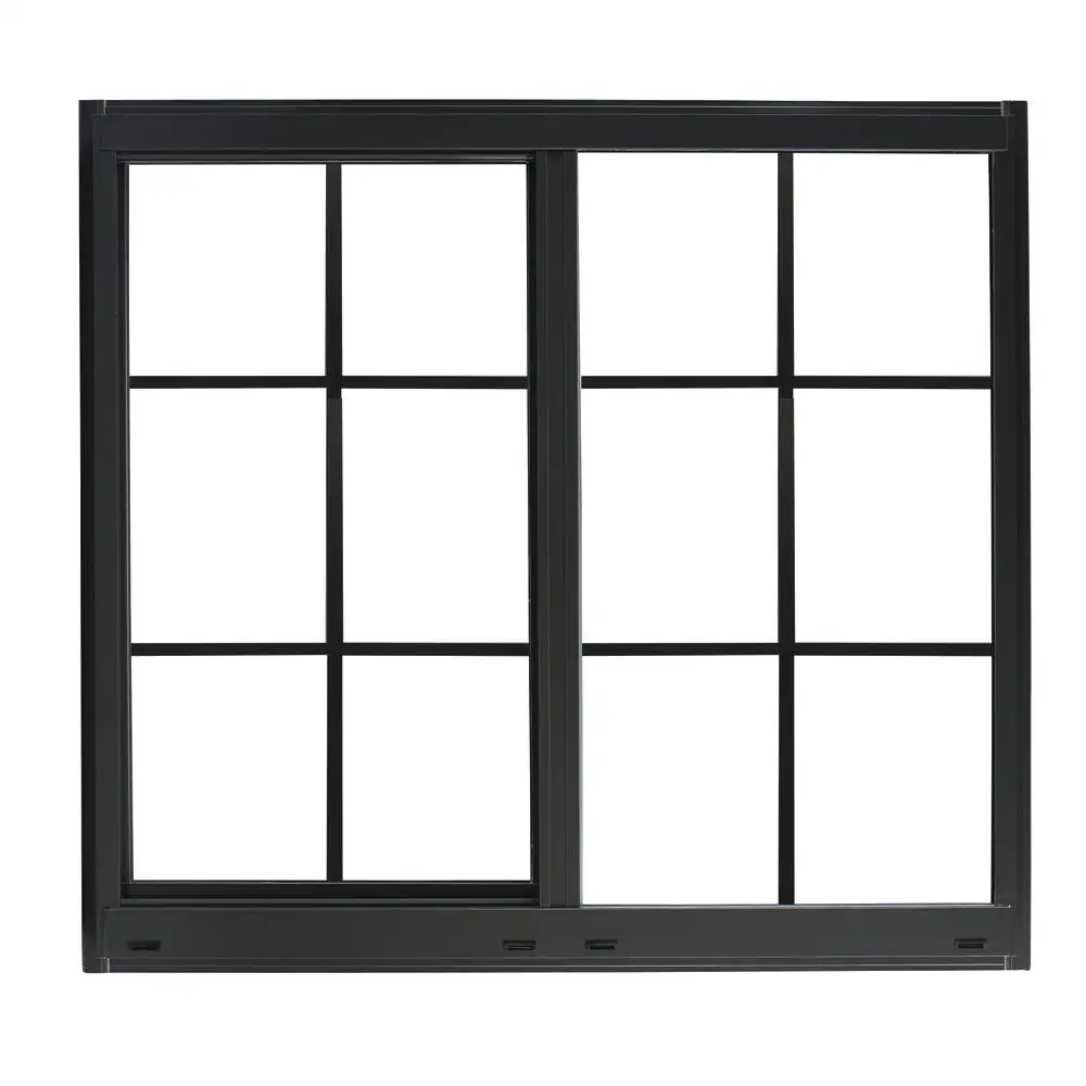 Minglei Aluminum Alloy Energy Saving Sliding Windows Thermally Broken Aluminum Frame Sliding Windows manufacture