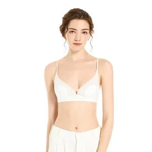 Direct Factory Wholesale Women's Cotton Bra One-Piece Adjustable Back Button Fashionable & Comfortable Embroidered Sexy Design