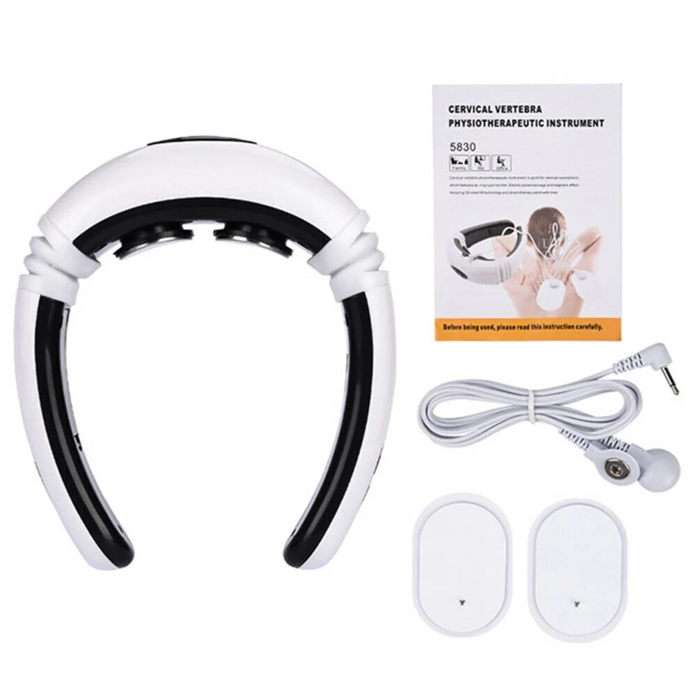 Electric Pulse Kneading  Neck Pain Relief Tool Health Care Relaxation Threapy Cervical Vertebra Kneading Back and Neck Massager