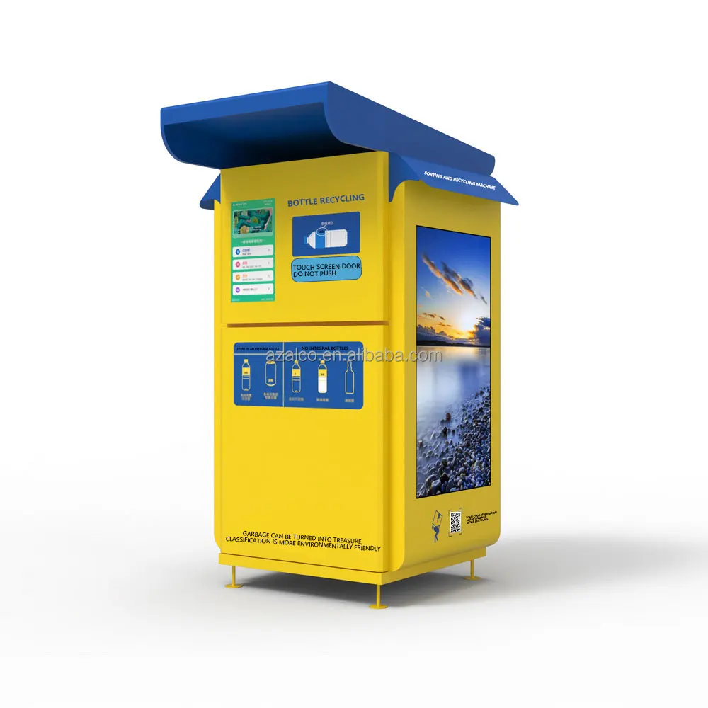 New Model Recycle PET Bottle Reverse Vending Machine Recycle with Coupon for Can and with Compact Compressor