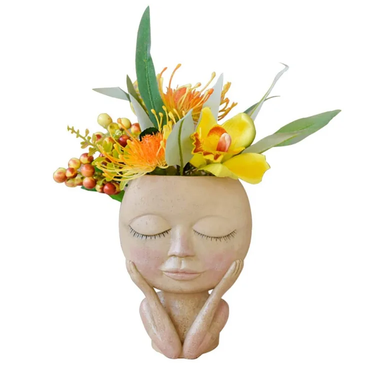 Pot En Resine Pour Le Visage Gros Moderne Et Mignon Pour Filles Macetas Pour Tete Humaine Vase Decoratif De Jardin Buy Bisque En Colere Bebe Pot De Fleur La Tete De Jardin Planteur Ceramique En Colere Bebe Product