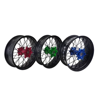 Supermoto wheels Suitable for KTM Yamaha Honda Suzuki and other off-road motorcycles Color and size logo can be customized