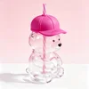 Bear cup-baseball cap shape-rose red