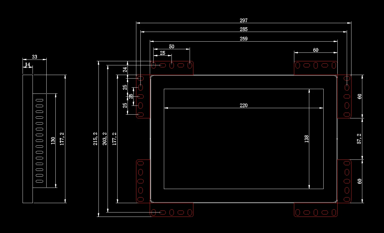 
 TOPWILLING TC103 1280x800 10,1 дюймовая панель IPS емкостный сенсорный экран Встроенный монитор с открытой рамкой  