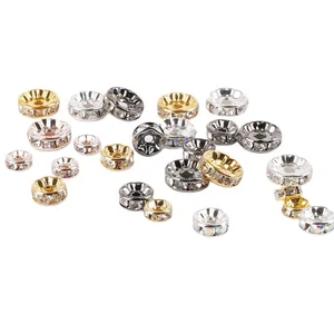 Customized Bracelet Wheel Spacer Stopped Beads Circle Beads Spacer Jump Ring Custom Bracelet Spacer Circle Bead
