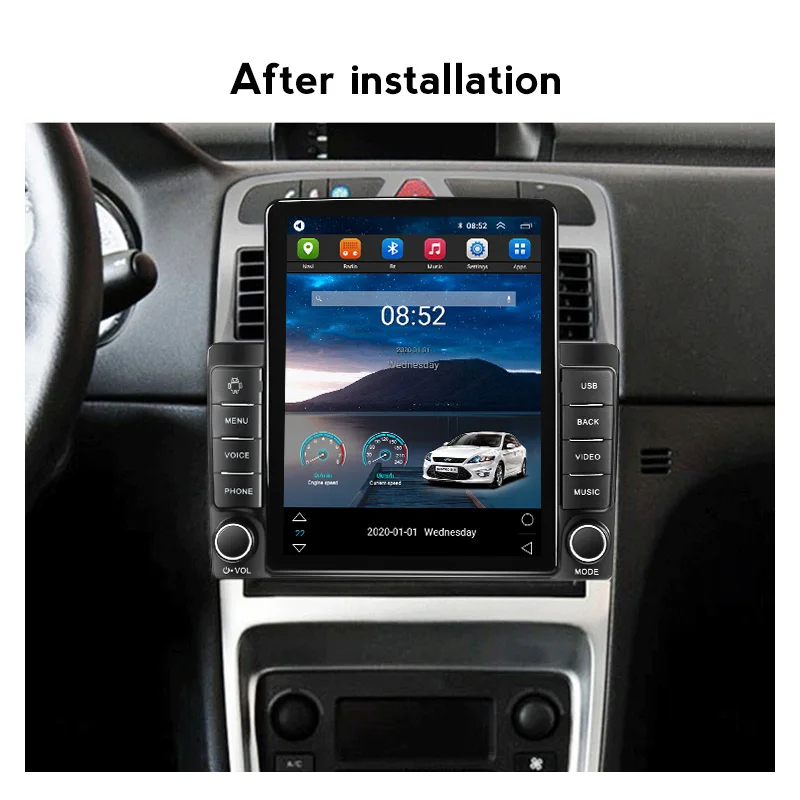 MEKEDE Android11 IPS 2.5D DSP Car Stereo for Peugeot 307 2004-2013 8+128G 360 Camera Split Screen SWC GPS Car Audio System