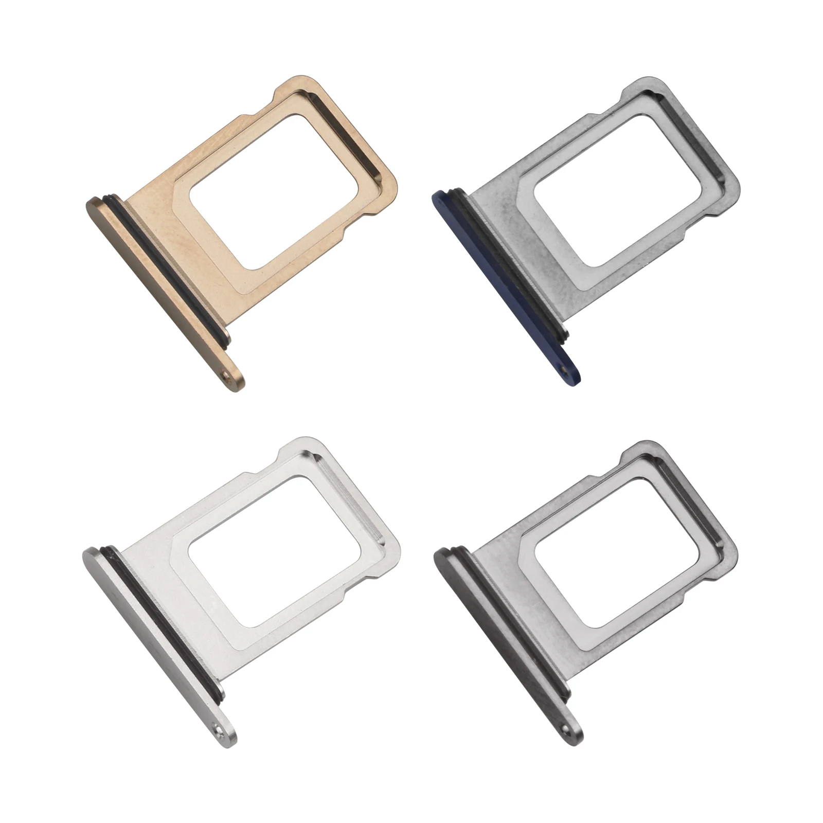 Double Plateau Pour Cartes SIM Compatible IPhone 12 Pro Et 12 Pro Max - Coloris Or, Neuf Sous Blister