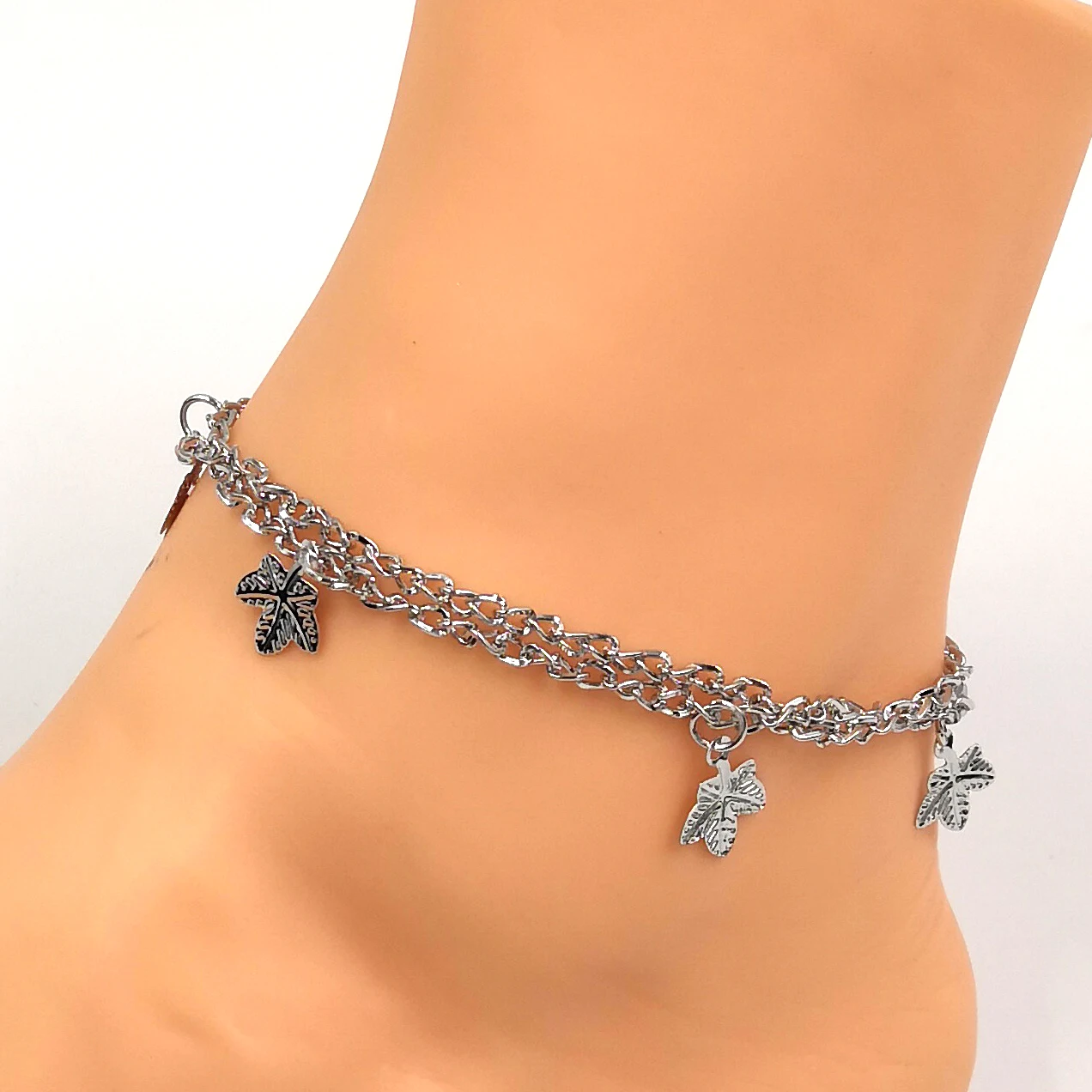 bijoterias female anklet pulseras de plata original pulseras platas original bracelet plata de ley y cadenas anklet
