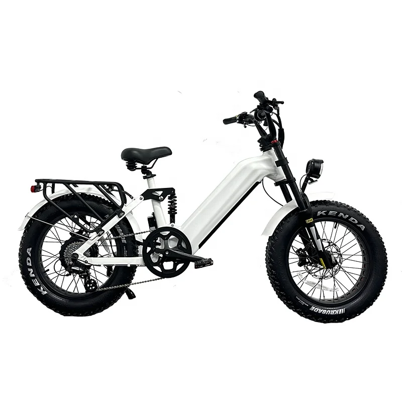 Full Suspension E-Bike 1500w Power, 20inch Fat Tires