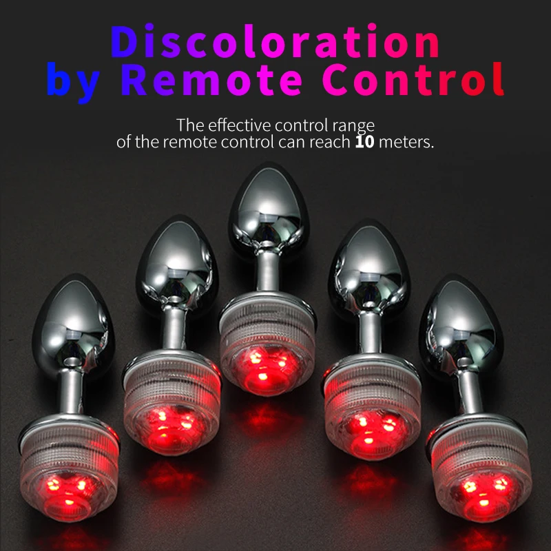 LED Wearable Waterproof Anal Plug with LED Light - Prostate Massager for  Men and Women, Perfect for Beginners and Trainers