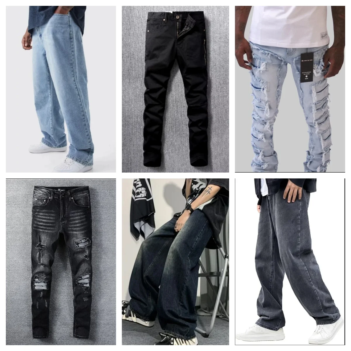 New Arrival Fashion Design Used Jeans Men Jeans Trousers Mens Denim  Cheapest Jeans Stock Lot Wholesale