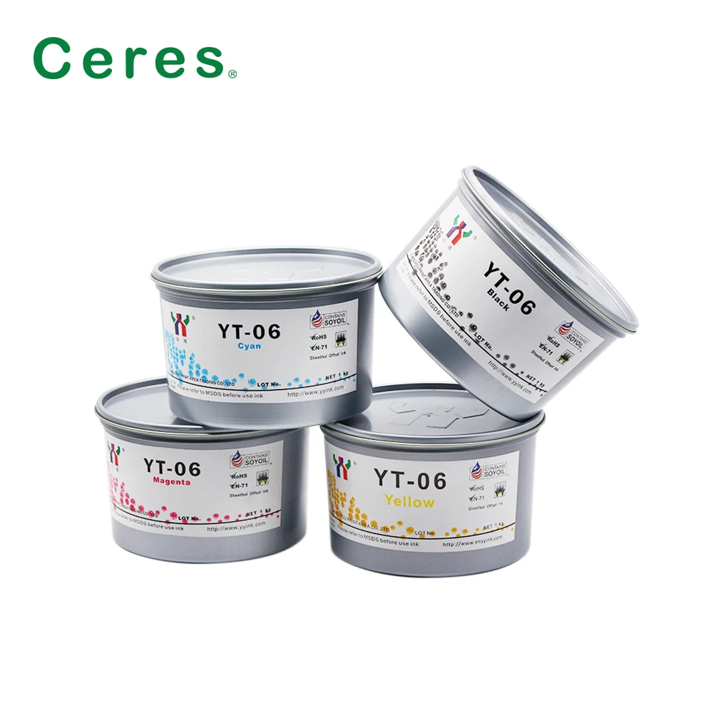 Ceres YT-06 Melamine Soy Ink for Offset Printing - A+ Grade, High