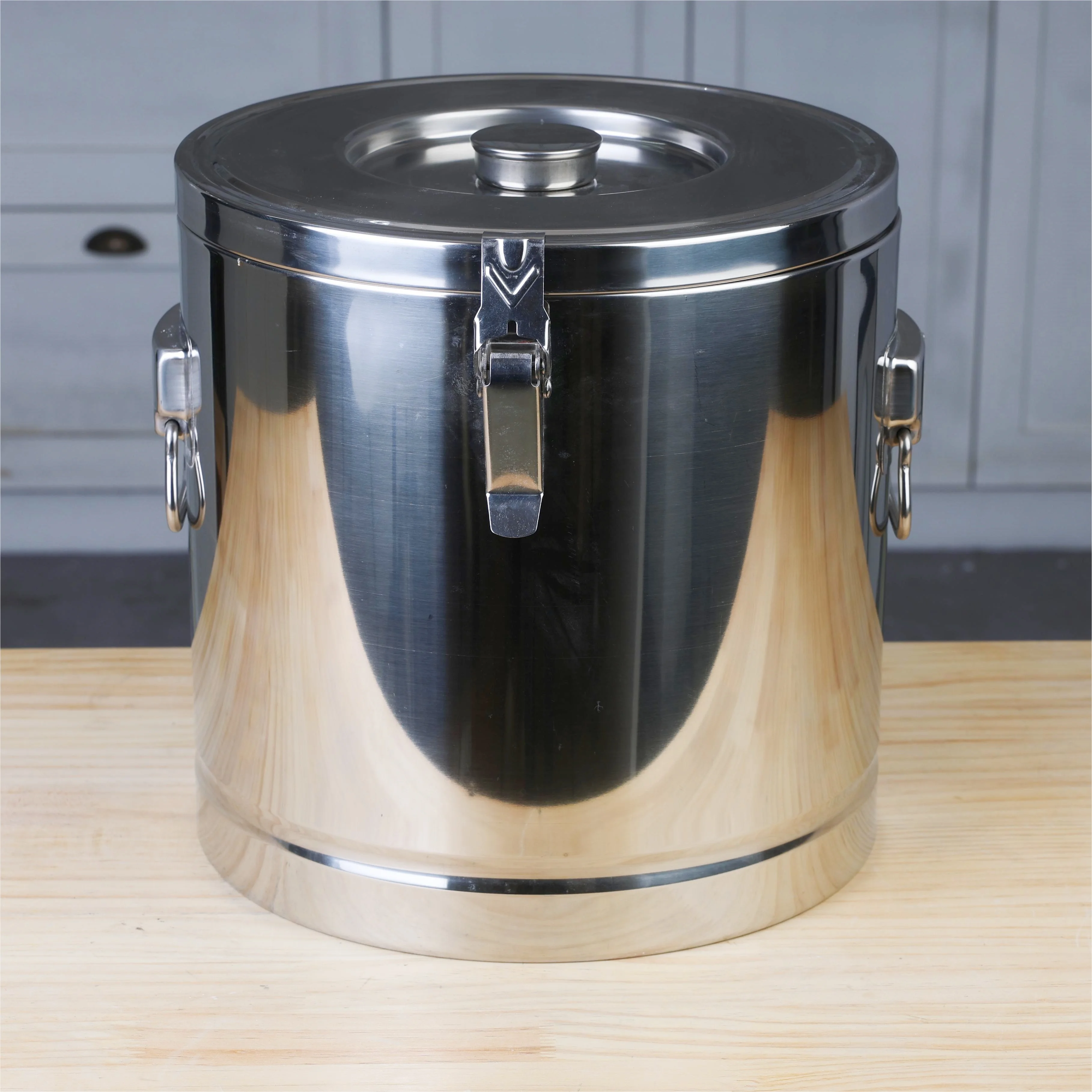 Commercial Cooking Stock Pot Stainless Steel Double Wall Large Capacity Thermal Insulation Barrel Foam Bucket_8
