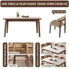 14m dining table + 4 wingback chairs