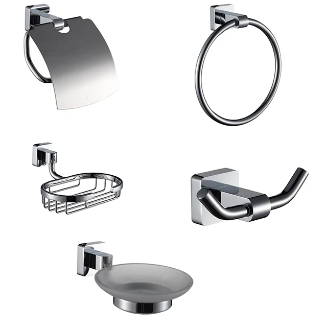 bath fittings bathroom accessories 4 pieces hardware set towel bar