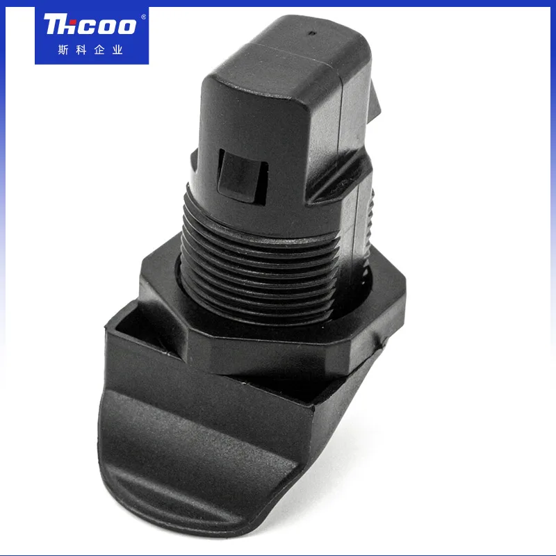 Черный пластиковый нажимной замок с кнопками, выдвижной замок для ящика