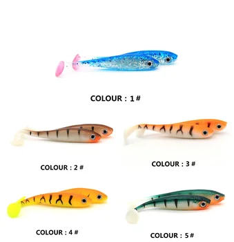 Cheery WT30 T-tail Soft Fishing Lures 7cm/2.1g Shad Artificial Soft Bait Jig Head Fishing Silicon Rubber Soft Bait – Soft Lure – view 4